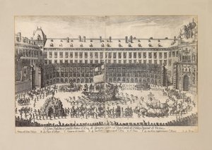 Reiterballett im Hof der Wiener Hofburg, 1667