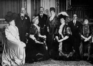 Europäische Königsfamilie auf Schloss Windsor