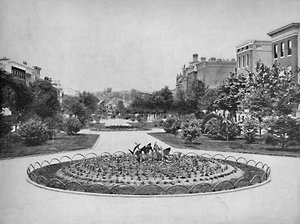 Eutaw Place, Blick nach Norden, Baltimore, Maryland, um 1897