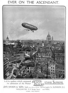 Immer auf dem Vormarsch - John Swain & Son, Ltd. Werbung, 1909 von Unbekannt