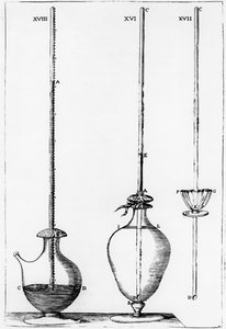 Experimentelle Barometer der Accademia dell Cimento, Florenz, Italien, 1691 von Unbekannt