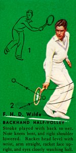 F. H. D. Wilde - Rückhand-Halbvolley, ca. 1935
