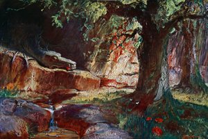Fafner in seiner Höhle, 1906