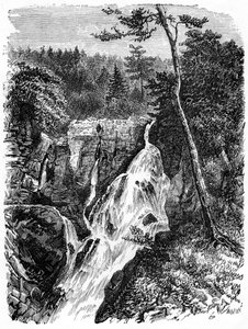 Wasserfälle von Sainte Anne, unterhalb von Quebec, 19. Jahrhundert