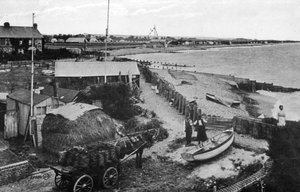 Felpham Beach, nahe Bognor Regis, West Sussex, frühes 20. Jahrhundert