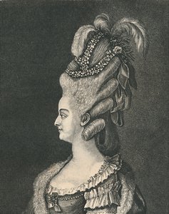Weibliche Kopfbedeckung: Marie Antoinette, 1783, 1886
