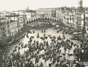 Festtag am Canal Grande, Venedig, Italien, 1895 von Unbekannt