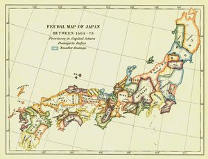 Feudalkarte von Japan zwischen 1564-73, 1903