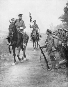 Feldmarschall Douglas Haig inspiziert kanadische Truppen, Drocourt-Queant, 31. August 1918, 1926