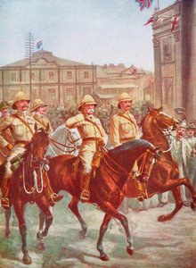 Feldmarschall Roberts befreit die Belagerung von Kimberley, Burenkrieg, Südafrika, 1900