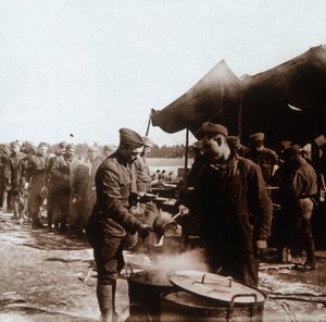 Feldküche im amerikanischen Lager, Melette, Frankreich, ca. 1914-ca. 1918