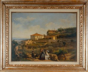 Villa Medici in Fiesole (Gem. 1869) von Unbekannt