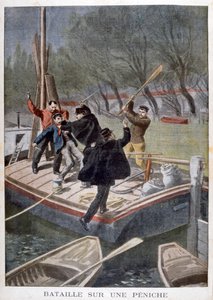 Kampf auf einem Lastkahn, 1902
