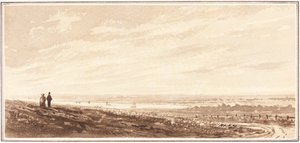 Figuren mit Blick auf eine Bucht nahe der Mündung des Paye, Lincolnshire, 1849 von Unbekannt