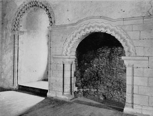 Kamin im Bankettsaal, Schloss Hedingham, Essex