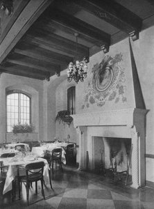 Kamin im südöstlichen Speisesaal, das Fraternity Clubs Gebäude, New York City, 1924