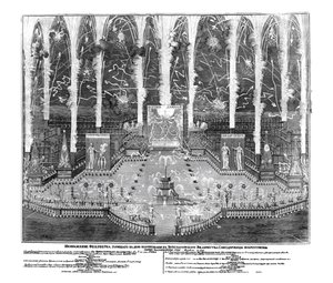 Feuerwerk anlässlich der Krönung von Anna Ioannovna am 30. April 1730, 1730
