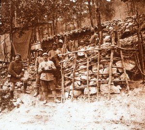 Erste-Hilfe-Station, Argonne, Nordfrankreich, ca. 1914-1918