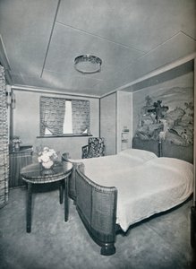 Erste Klasse Kabine de Luxe an Bord der Victoria, 1931 von Unbekannt