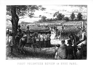 Erste Freiwilligenüberprüfung im Hyde Park, London von Unbekannt