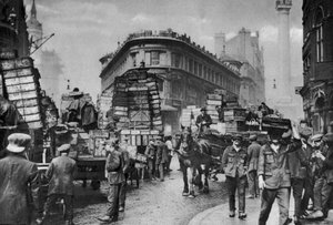 Fischträger in Billingsgate, London, 1926-1927 von Unbekannt