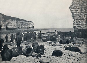 Flamborough - Die Fischer bei der Arbeit, 1895 von Unbekannt