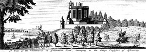Flamsteed House im Greenwich Park, London, spätes 17. Jahrhundert