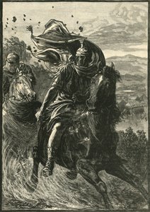 Flucht von Pompeius vom Schlachtfeld von Pharsalos, 1890