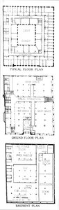 Grundrisse, das SW Straus & Co Gebäude, Chicago, Illinois