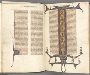 Fol. iii v, Verzierte Initiale, ca. 1275-1300