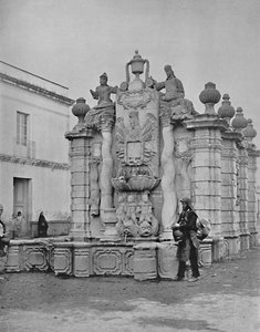 Brunnen der fallenden Wasser, Mexiko-Stadt, um 1897