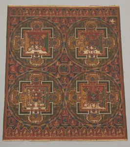 Vier Mandalas des Guhyasamaja-Zyklus, 16. Jahrhundert von Unbekannt