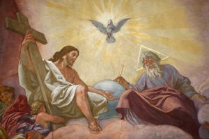 Franziskanerkirche von Wien Jesus, Gott und der Heilige Geist, Wien, Österreich