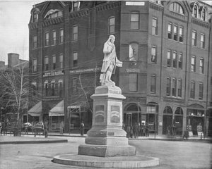 Franklin-Statue, Washington DC, USA, ca. 1900