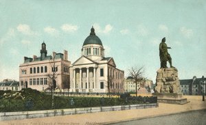 Freie Bibliothek Freie S Kirche & Wallace Statue - Aberdeen, 1900er Jahre von Unbekannt