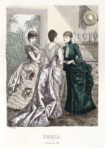Freja illustrierte skandinavische Modezeitung 1884, Illustration Nr. 3