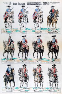 Französische Armee, berittene Musketiere, 17. Jahrhundert