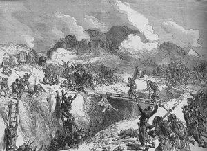 Französischer Angriff auf den Malakhoff, um 1880