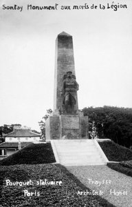 Denkmal der französischen Fremdenlegion, Sontay, Vietnam, 20. Jahrhundert