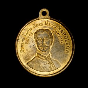 Französische Medaille mit Prinz Imperial Eugene Louis Jean Joseph Napoleon von Unbekannt