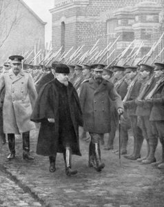 Französischer Präsident Raymond Poincaré und König Georg V., Dezember 1914