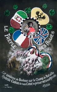 Französische Postkarte aus dem Ersten Weltkrieg, 1914-1918 von Unbekannt