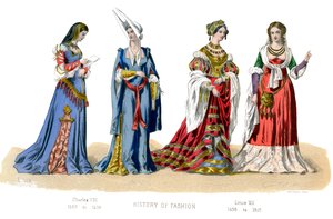 Französische Kostüme: Karl VIII., Ludwig XII., 1882 von Unbekannt