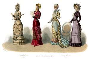 Französische Kostüme: Gegenwärtige Mode, 1882 von Unbekannt