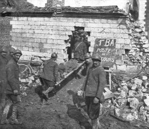 Französisches Feldlazarett in der Nähe von Moreuil, Picardie, Frankreich, 1918 von Unbekannt