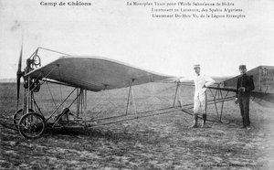 Französisches Eindeckerflugzeug, Biskra, Algerien, ca. 1911