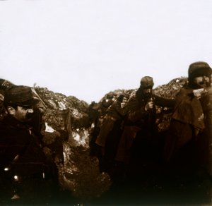 Französische Soldaten in Schützengräben, Vermelles, Nordfrankreich, ca. 1914-1918