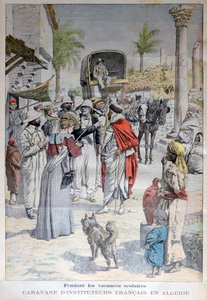 Französische Lehrer besuchen Algerien während der Schulferien, 1903 von Unbekannt