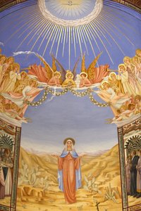Fresko in der Kirche der Heimsuchung in Ein Kerem, Israel von Unbekannt