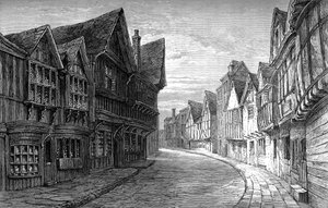 Friars Street, Worcester, 1893 von Unbekannt